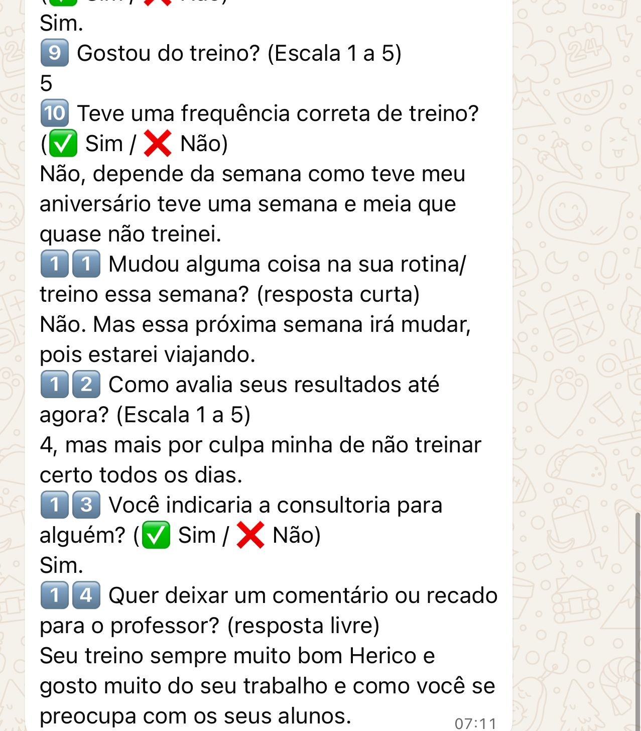 Mensagem real de aluno via WhatsApp #3